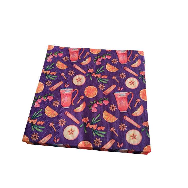 Custom Airlaid Paper Napkins Free Sample 33*40cm Printed Disposable Party Paper Napkins