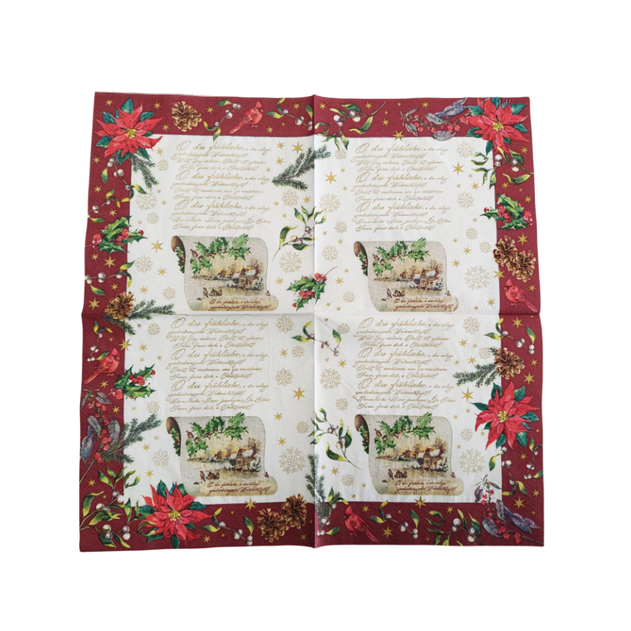 Custom High Quality Beautiful Beverage Cocktail Decoupage Disposable Printed Paper Napkins