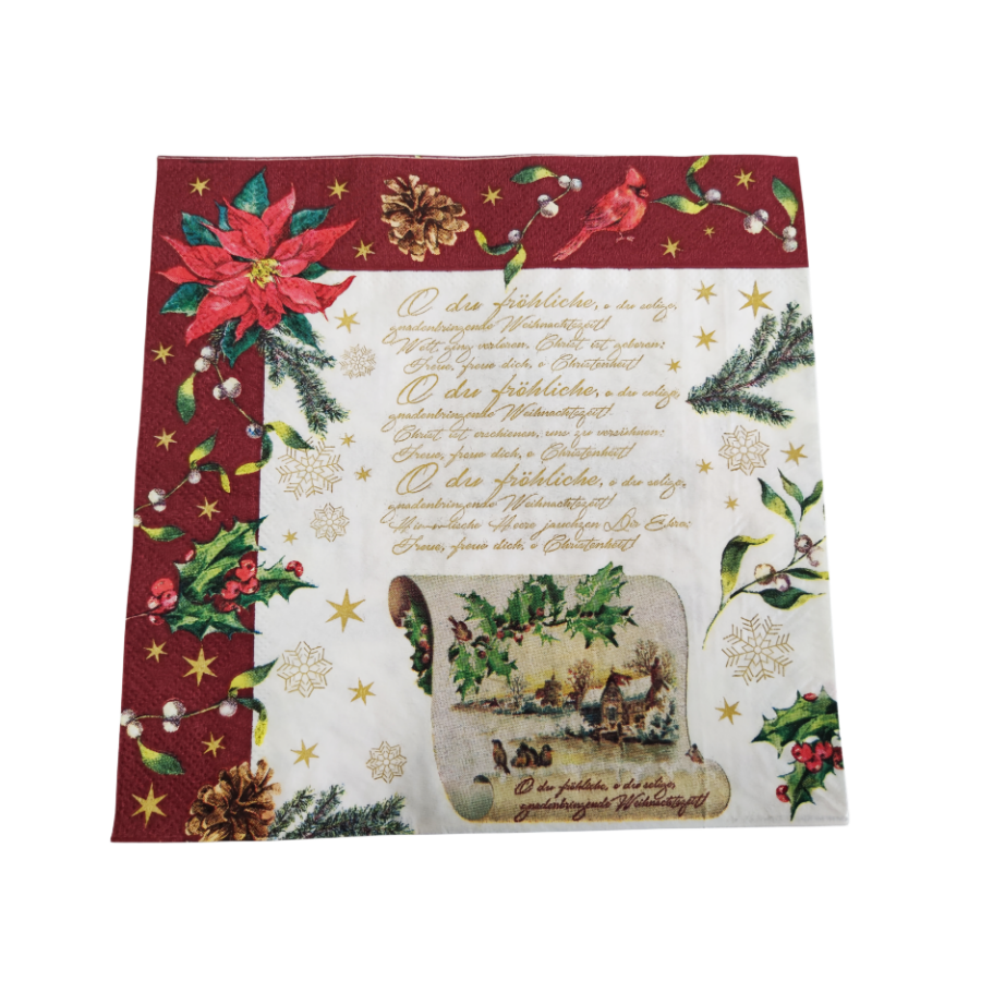 Custom High Quality Beautiful Beverage Cocktail Decoupage Disposable Printed Paper Napkins