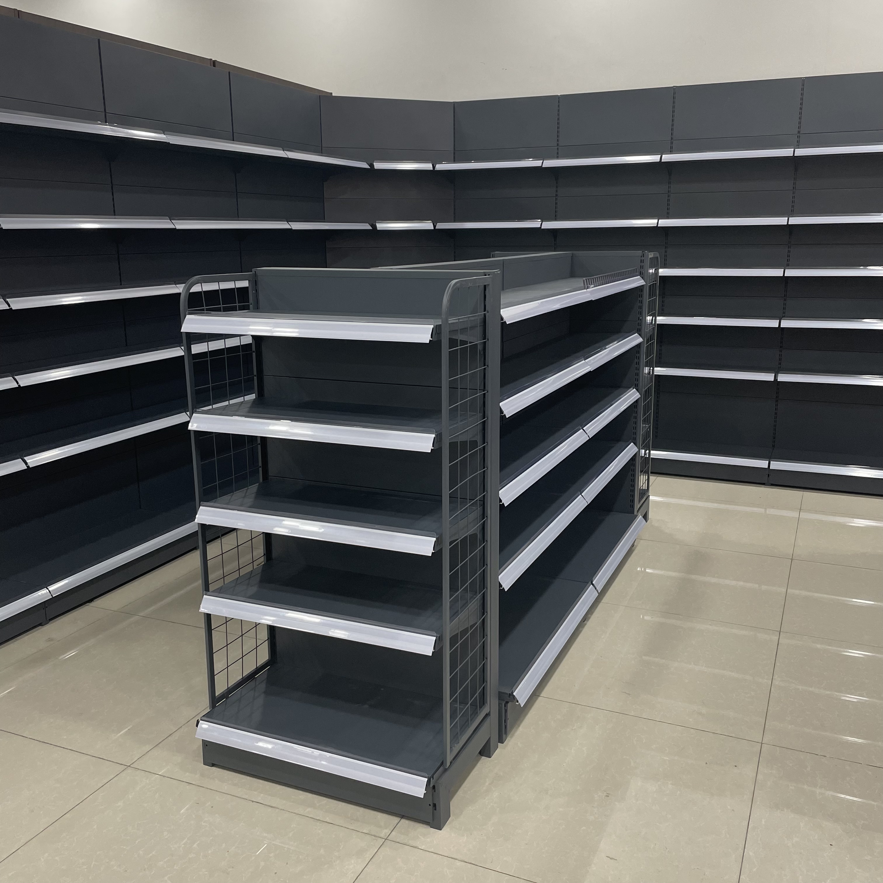 Custom Retail Store Shelf Supermarket Gondola Shelving Display shelves for retail store RACK SUPERMARKET market shelf