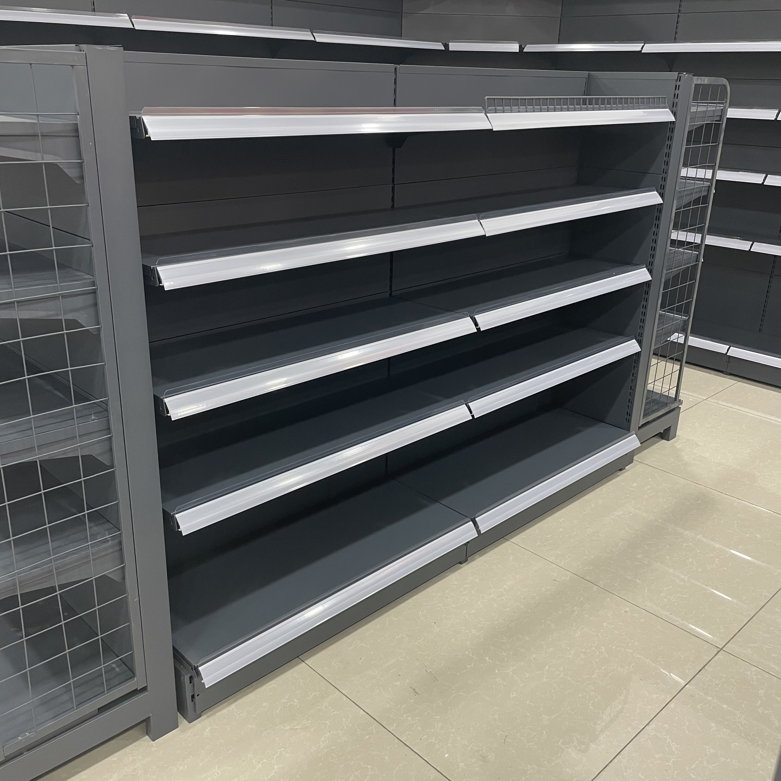 Custom Retail Store Shelf Supermarket Gondola Shelving Display shelves for retail store RACK SUPERMARKET market shelf