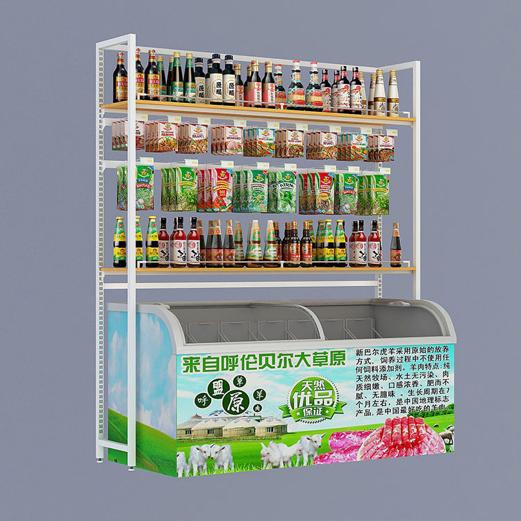 Customized Good price grocery store retail display stand racks gondola shelving supermarket shelves for sale