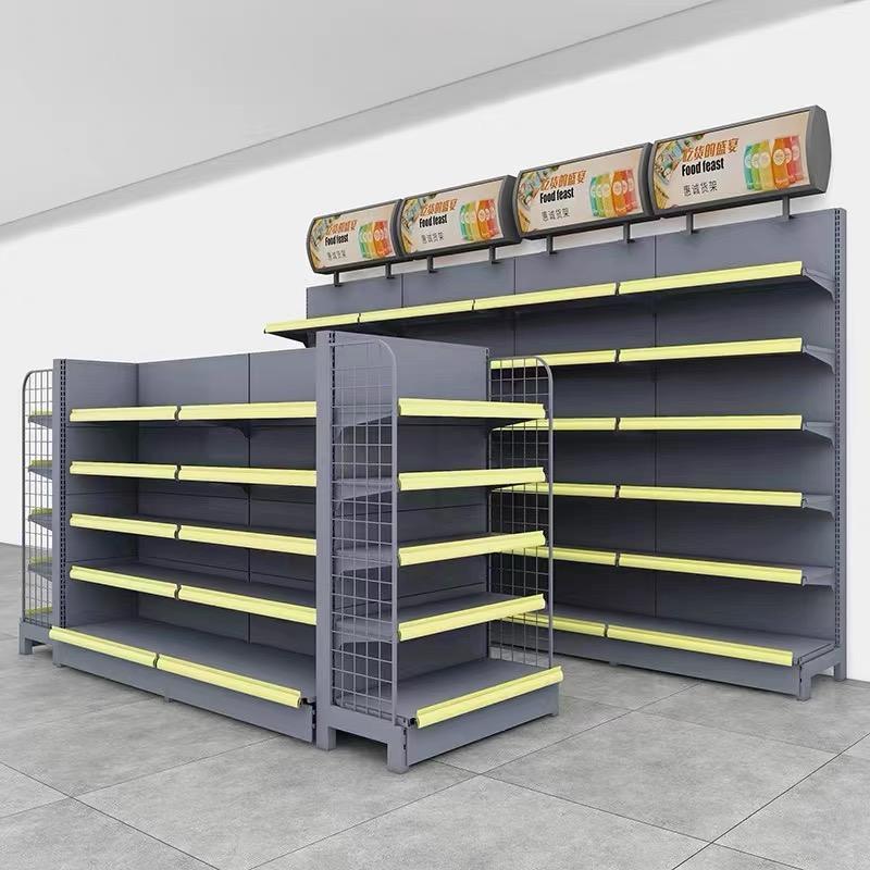 Custom Shelves Grocery Store Gondola Shelving Liquor Store Supplies Retail Display Shop Gondola Supermarket Shelving For Sale