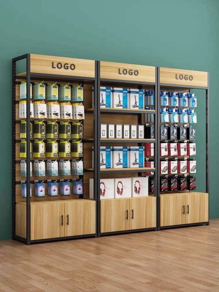 Custom Retail Grocery convenience Store Rack wood display shelf racks supermarket shelves