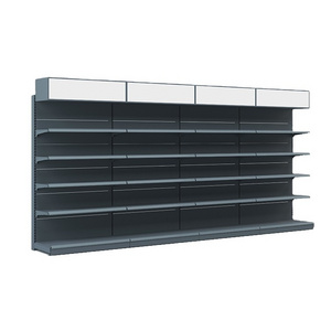 Custom Multi Layers Steel Supermarket Shelf /High Quality Metal Double/Single Sided Fixed/Rotary Gondola Shelves /Gondole