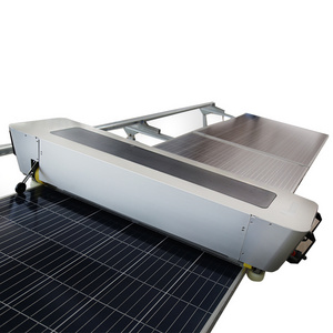 Position Adjustment Solar Cleaning Brush Automatic 990mm Solar Panel Cleaning Robot With Remote Control