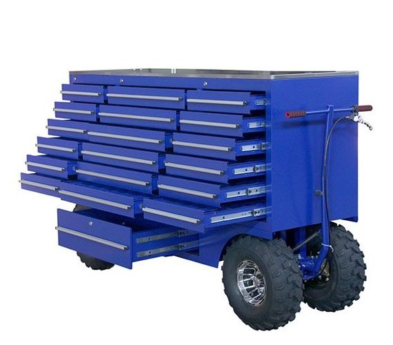 High Grade Iron 7 drawers tool box pit cart OEM racing tool box pit carts heavy duty big wheels pit cart