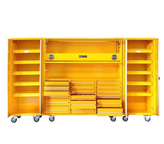 Hot Selling Hgh Quality Workshop Stainless Steel Garage 72 inch Tool Chest And Roller Cabinet Blue