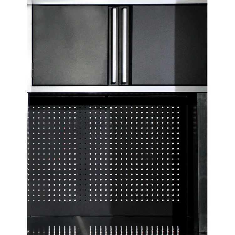 Factory Metal Garage Storage Cabinet Tall Large Steel Locker With Adjustable Shelves  Locking Doors Tool Cabinet