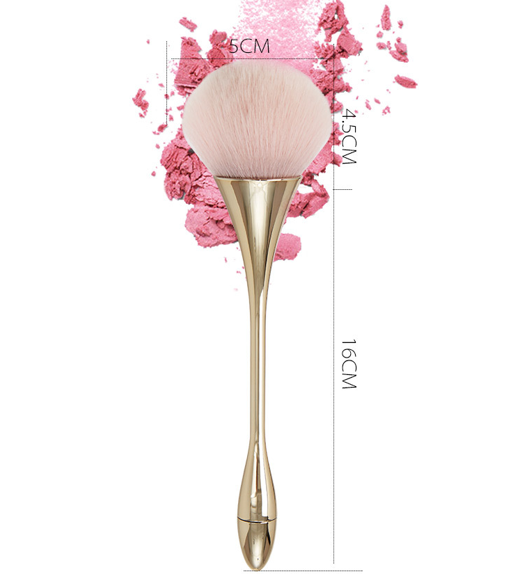 Luxury synthetic kabukis malla brushes cruelty free refillable loose powder makeup  brush single