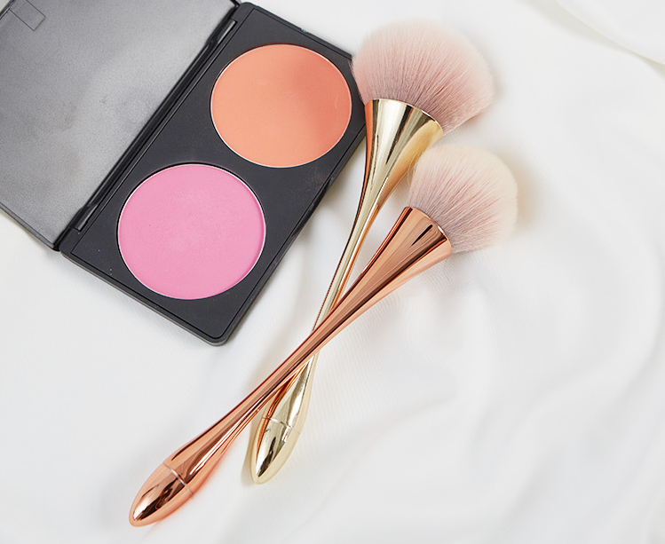 Luxury synthetic kabukis malla brushes cruelty free refillable loose powder makeup  brush single