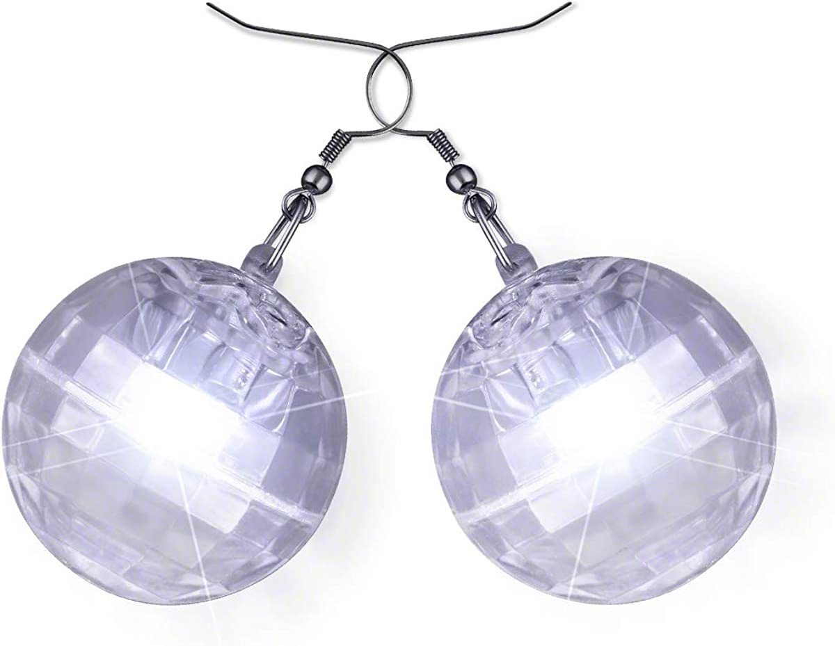 Fancy Earrings For Party Girls Hook Bedazzled Light Up Led Disco Sparkle Ball Dangle Drop Earrings Fashion Earrings 2023