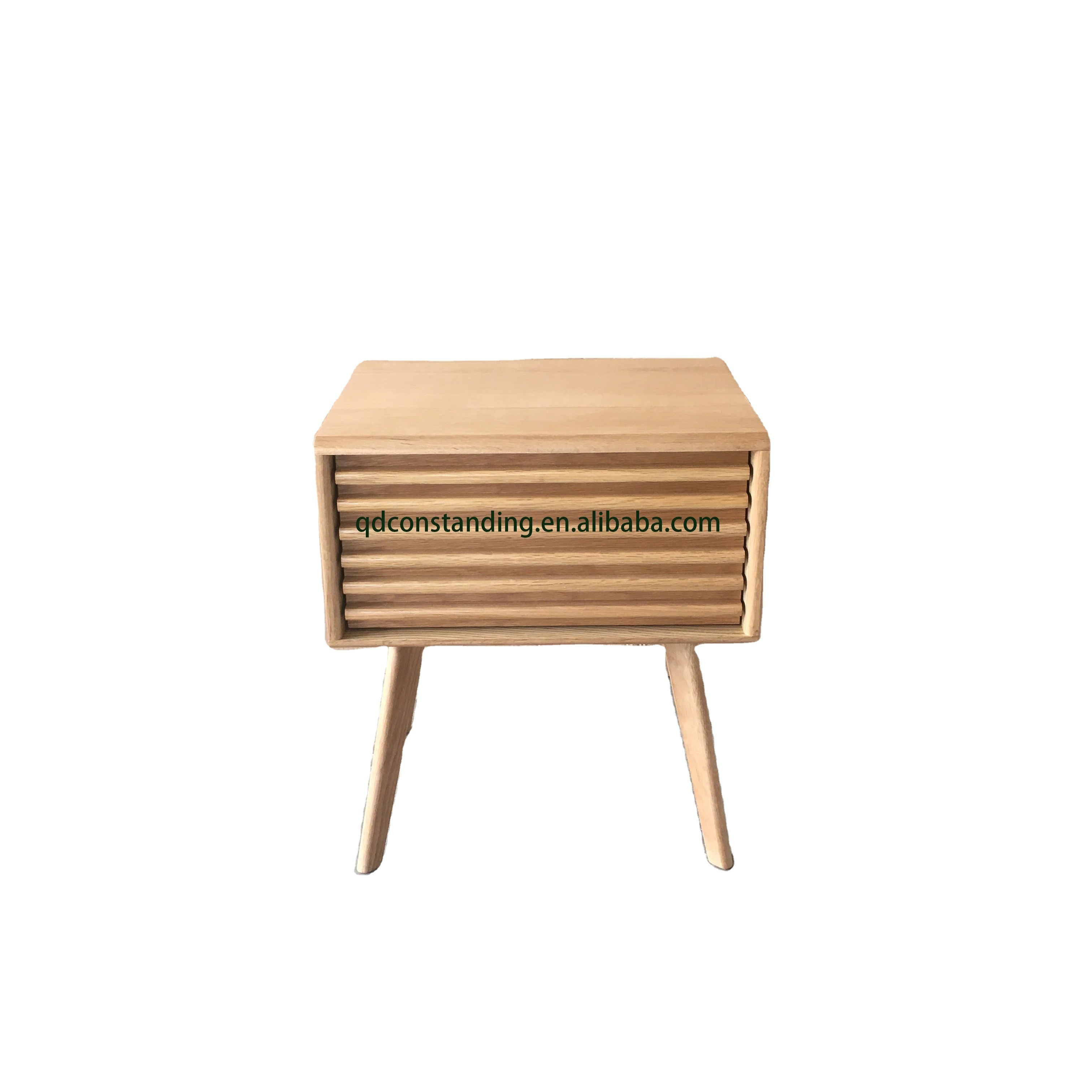 OEM ODM Factory Customized Wood Natural Bedroom Luxury Nordic Smart Night Stand bedside table Cabinet Drawer