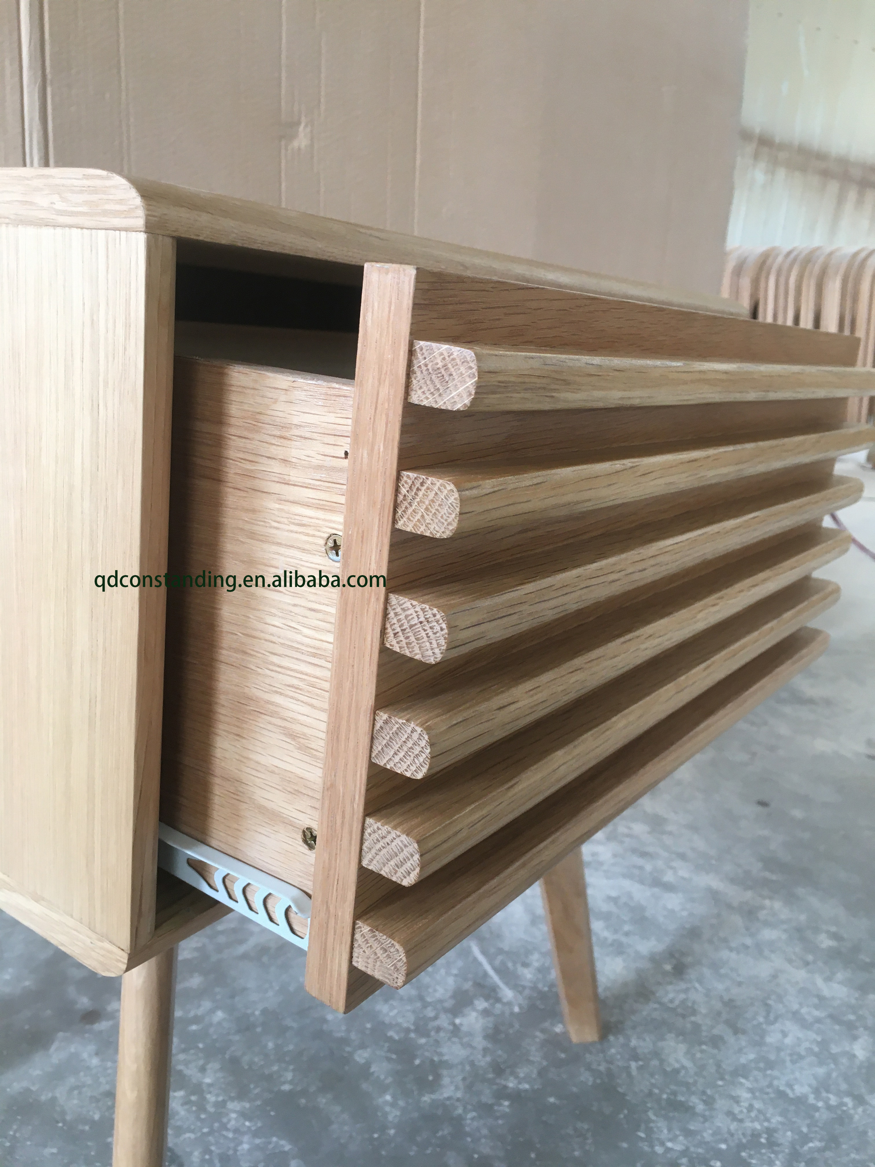 OEM ODM Factory Customized Wood Natural Bedroom Luxury Nordic Smart Night Stand bedside table Cabinet Drawer