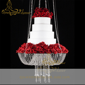 New acrylic crystal bead emperor romantic wedding site layout props ornaments wedding decoration cake swing