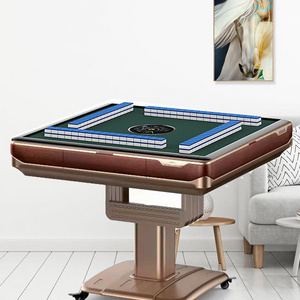 New electric mahjong machine fully automatic table dual mahjong table four mute roller coaster folding home mahjong machine