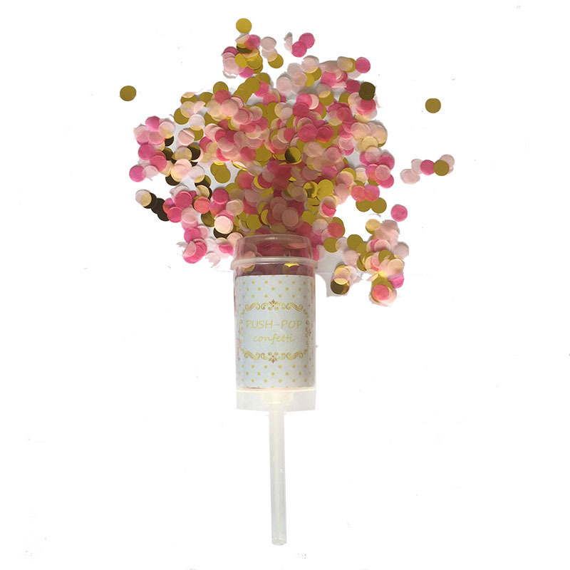 Wholesales Push-pop Confetti  for Wedding Birthday Graduation Baby Shower Anniversary  Fun Party Supplies  Confetti Poppers