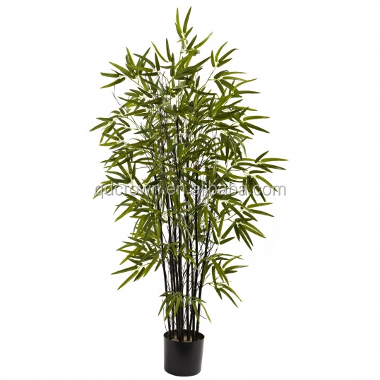 Factory wholesale artificial table plants silk bamboo leaves plastic plant for sale wholesale artificial tree