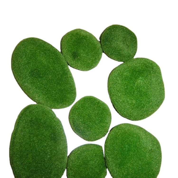 China Supplying Plant Artificial Moss Ball Stone Home Garden Decorative Grass Ball