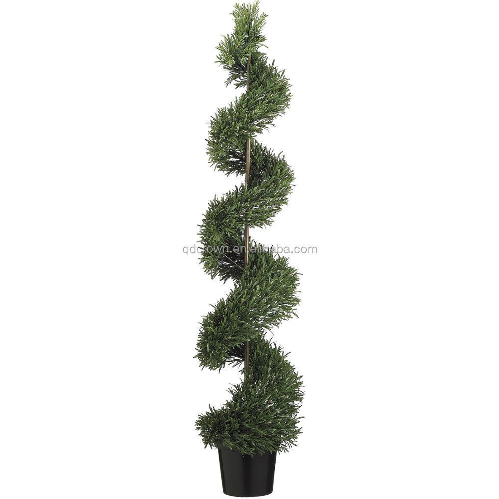 Promotion greenery leaves bonsai artifical spiral boxwood grass ball green topiary plants plant plastic artificial leave tree