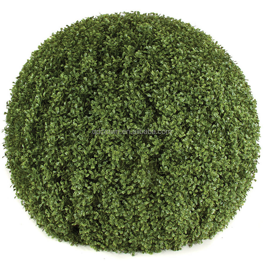 Promotion greenery leaves bonsai artifical spiral boxwood grass ball green topiary plants plant plastic artificial leave tree