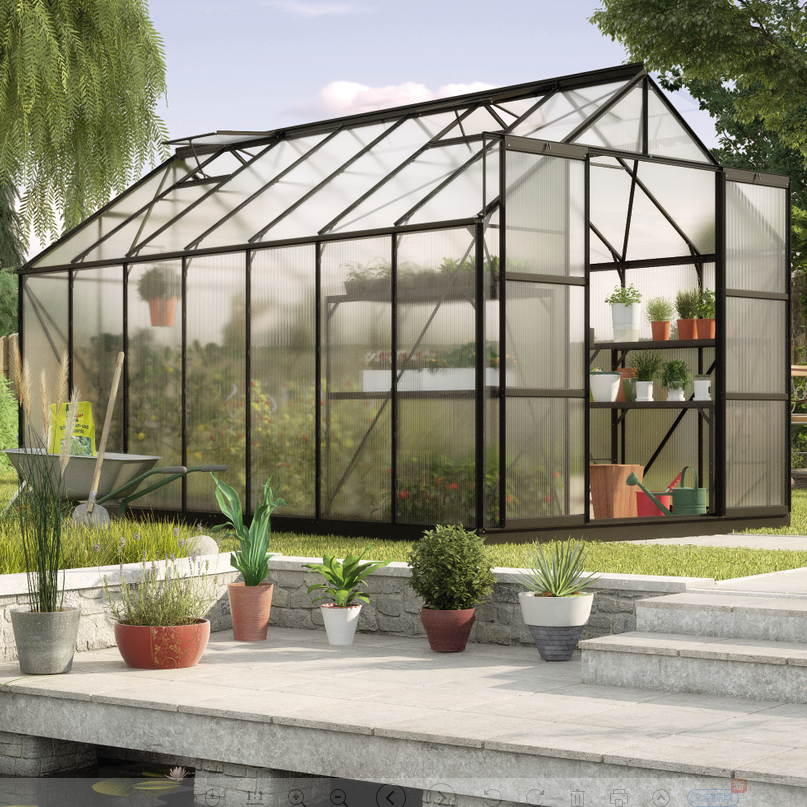 Wind Resistant Prefabricated One Stop Gardens Greenhouse Parts Greenhouse Victorian Glass Green House Single-span Greenhouses