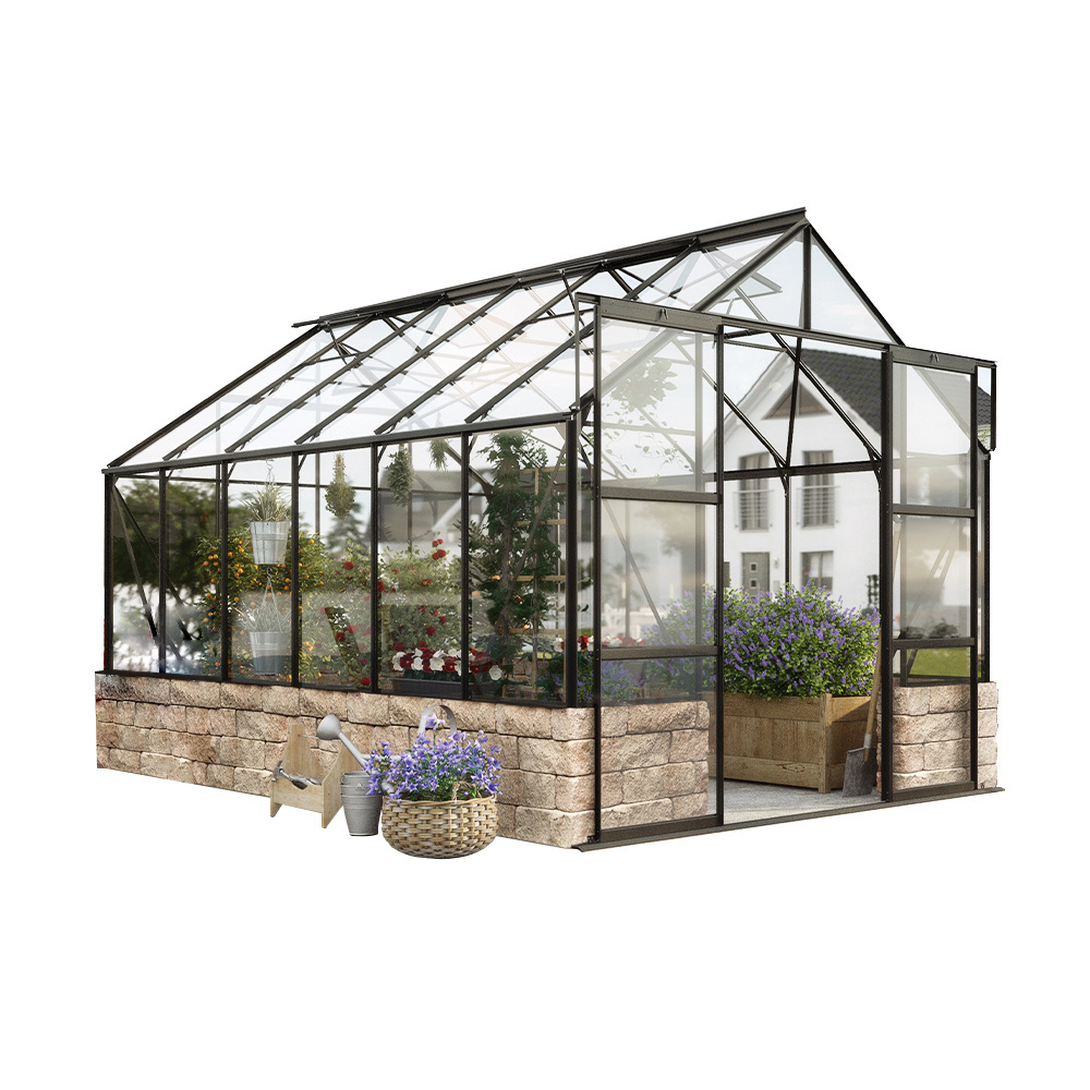 Wind Resistant Prefabricated One Stop Gardens Greenhouse Parts Greenhouse Victorian Glass Green House