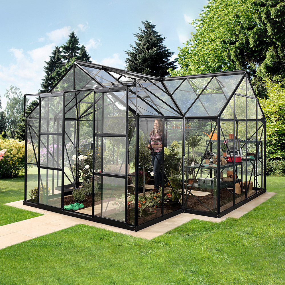 Wind Resistant Prefabricated One Stop Gardens Greenhouse Parts Greenhouse Victorian Glass Green House