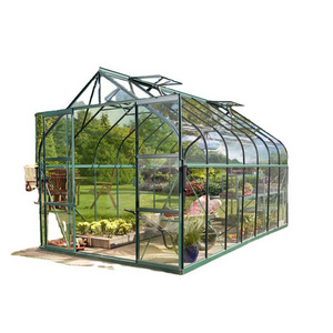 Prefabricated One Stop Gardens Greenhouse Parts Greenhouse Victorian Glass Green House Single-span Greenhouses