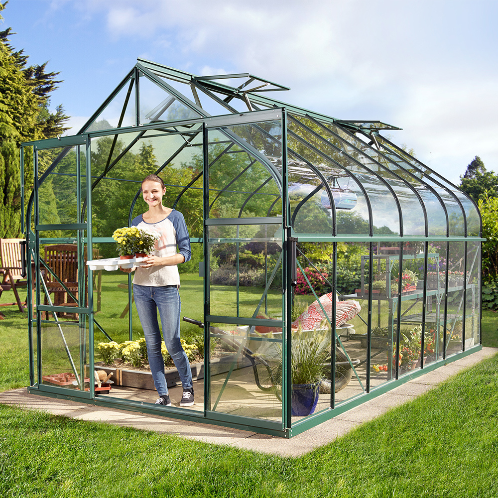 Wind Resistant Prefabricated One Stop Gardens Greenhouse Parts Greenhouse Victorian Glass Green House