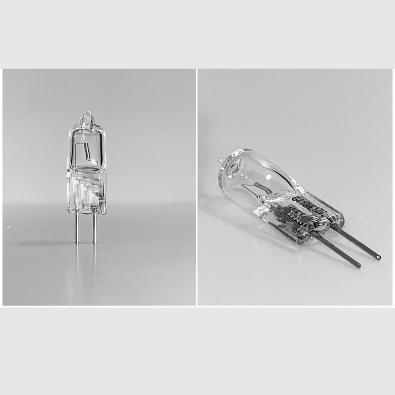 G4 Halogen Bead Crystal Lamp Pin Bulb JCR 12V 10W 20W Low Voltage Mirror Front Pendant Lamp G4 Lamp Bead