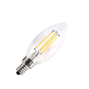 Led Retro Tungsten Lamp E12 Pull Tail E14 Candle Tip Bulb 220V Dimming 6W Edison Filament Bulb C35 Lights Lighting Indoor