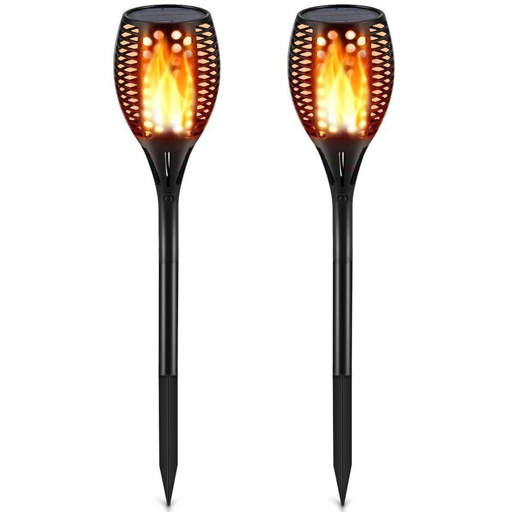 Solar Torch Light Outdoor, 51 Led Tiki Torches with Flickering Flame, Waterproof Landscape Garden Pathway Decoration Lighting