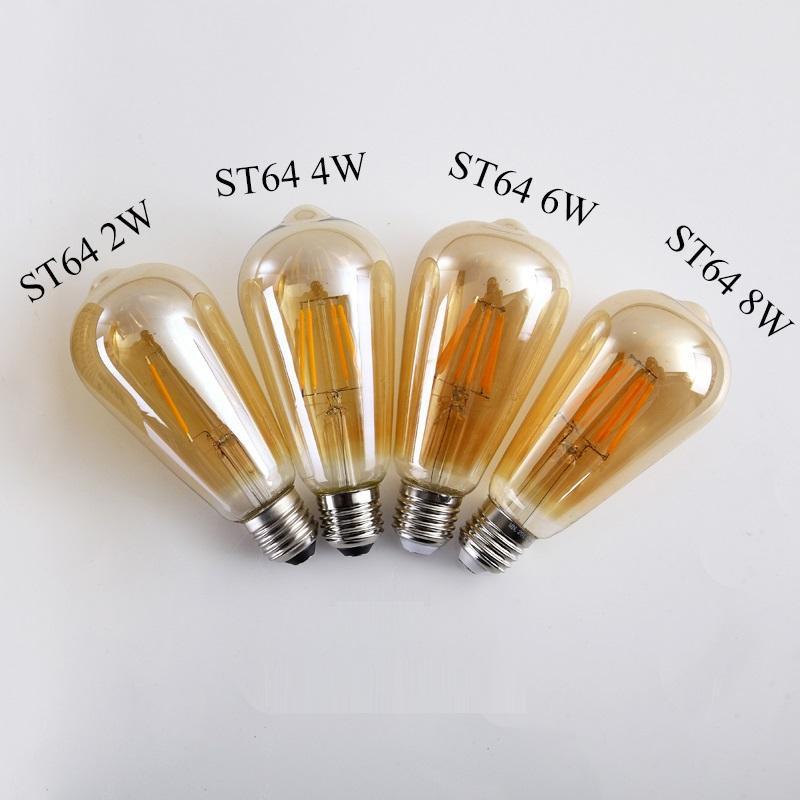 E26 E27 B22 LED Dimmable Vintage Edison Led Bulbs 2W 4W 6W 8W Antique Style Edison Light Bulb 110V 220V LED Filament Light Lamp