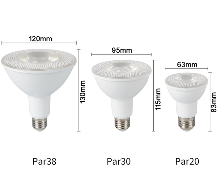 Rgb Waterproof Foco PAR30 PAR38 COB Led Lights E26 E27 Dimmable Par Light spot CRI95 18W Par30 Par38 Led Bulb