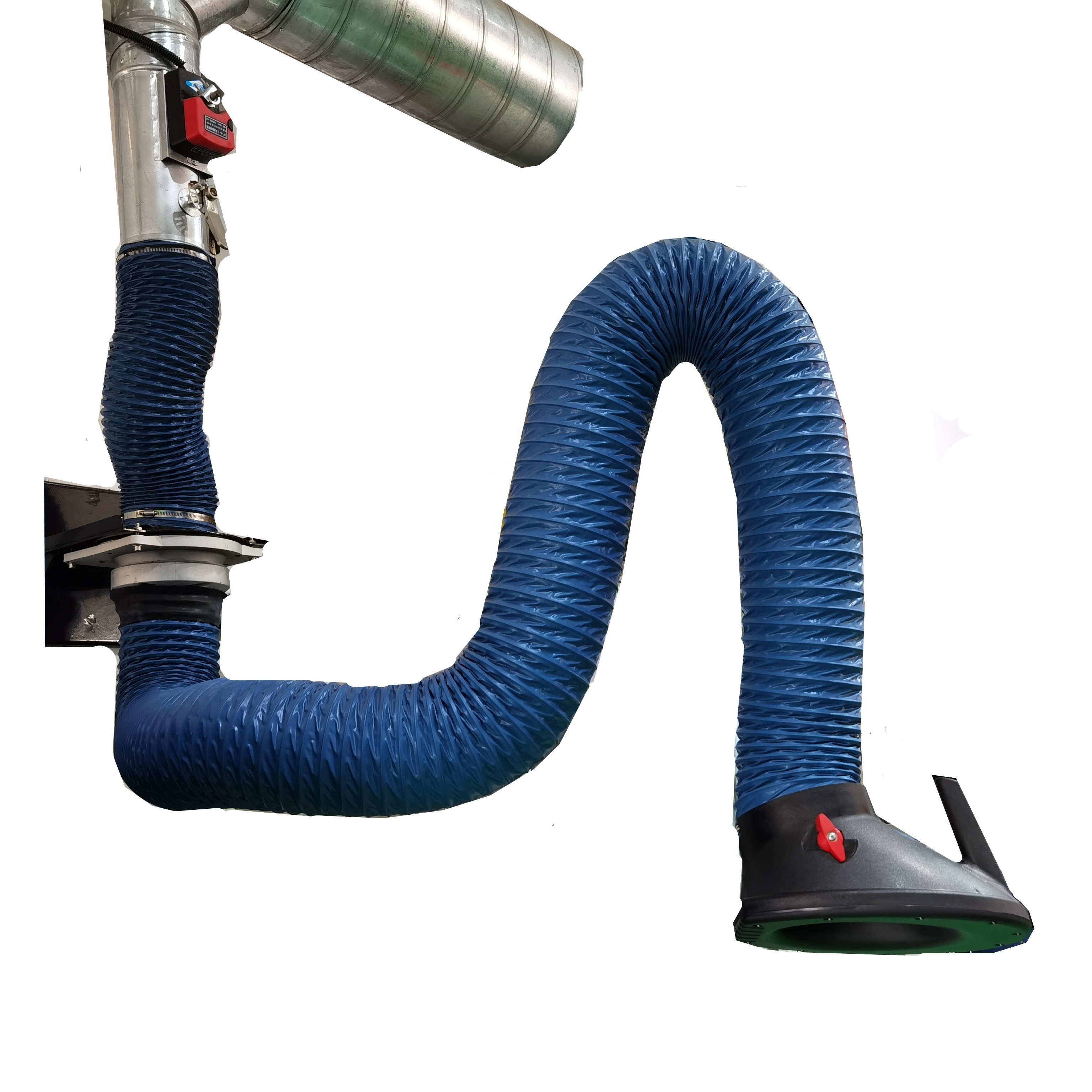 Industrial Flexible Welding Fume Extractor Arm / Telescopic Suction Arm / Smoke Extraction Hose