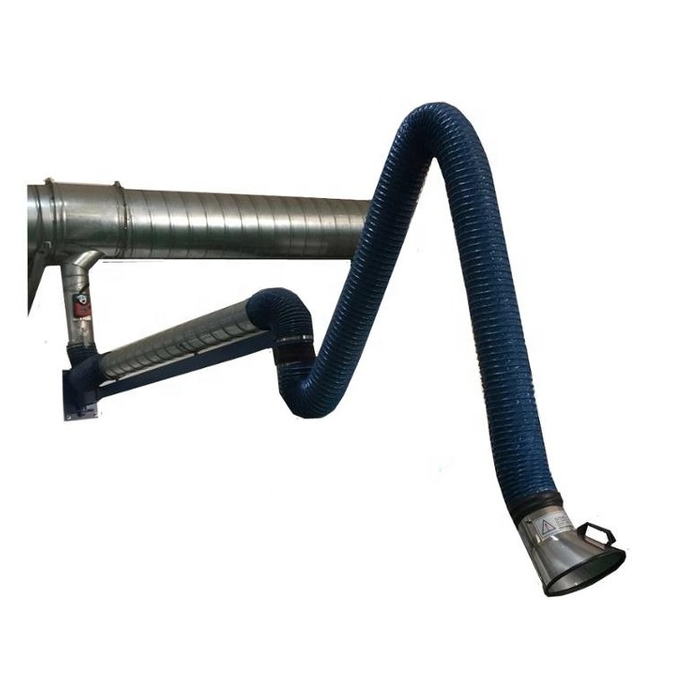 Industrial Flexible Welding Fume Extractor Arm / Telescopic Suction Arm / Smoke Extraction Hose