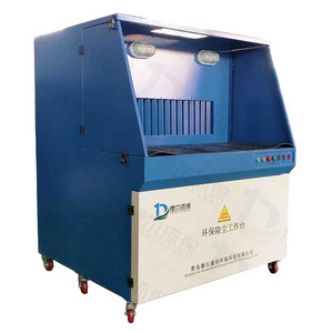 Movable Mobile Laser Cleaning Downdraft Work Bench Welding Table Industrial Dust Collector For Polish Smoke Dust Collection