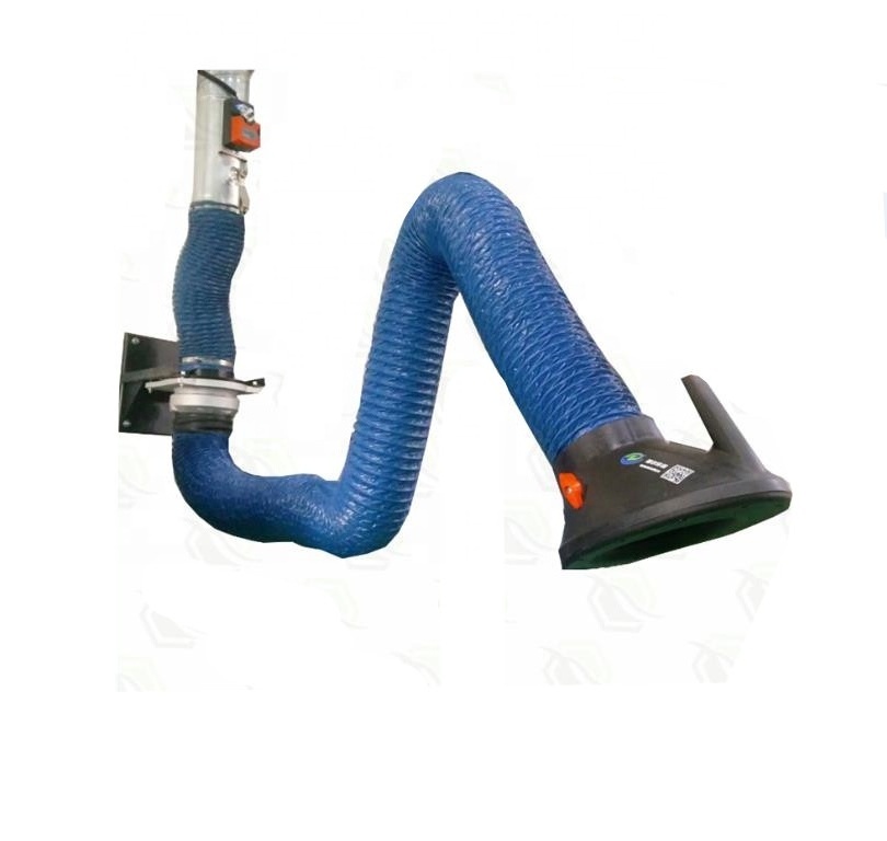 Industrial Flexible Welding Fume Extractor Arm / Telescopic Suction Arm / Smoke Extraction Hose