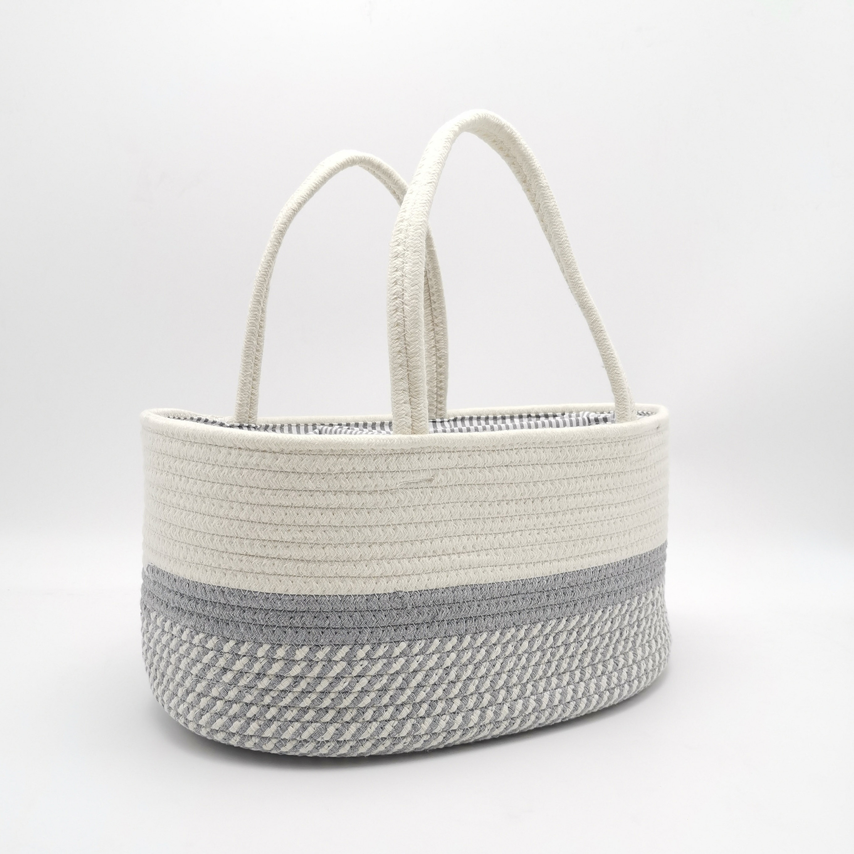 Baby Diaper Caddy Storage Organizer Tote diaper bag Baby Diaper Caddy Organizer cotton rope storage basket