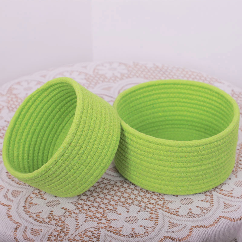 Cotton Rope Basket Gift Basket Organizing Decorative Cute For Bathroom Shelf Nursery Storage Basket For Baby Dog Toy