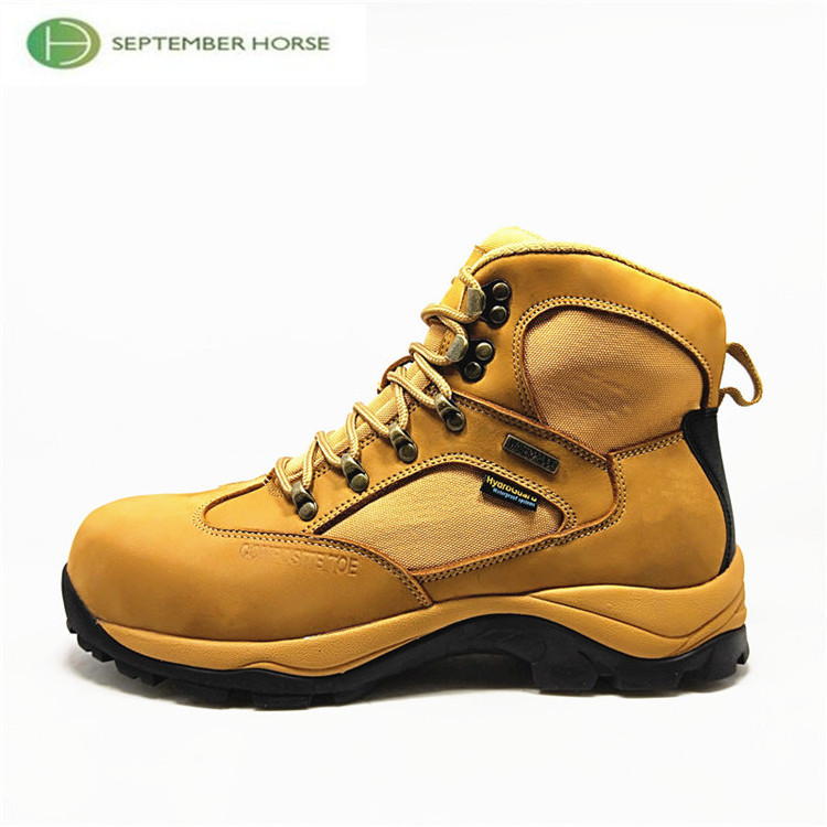 Euro fashion high cut work safety shoes water proof for men boots