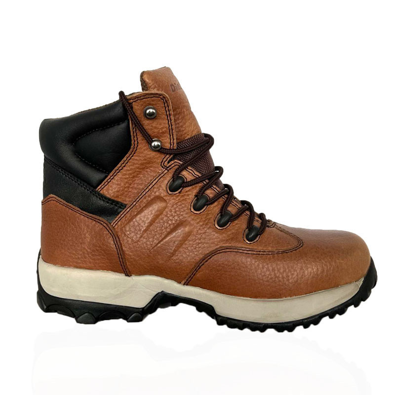 Man Safety Light Work Shoes Steel Toe High Top Boots Indestructible Botas Work Boots Genuine Leather outdoor work Shoes