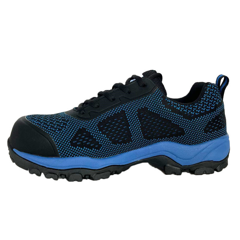 Blue Sneakers work sports waterproof composite toe safety shoes