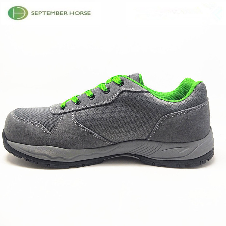 Breathable Suede Leather Steel Toe Safety Shoes