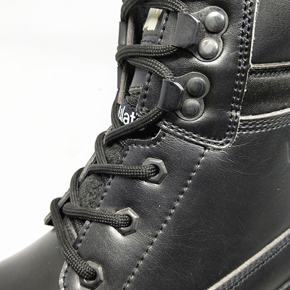 Waterproof Leather Black Safety Toe Non-slip Men Work Boots