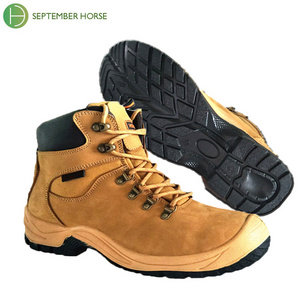 Composite toecap China Safety toe S1 Pierce Squash resistant Nubuck Leather Injection Construction safety work boots