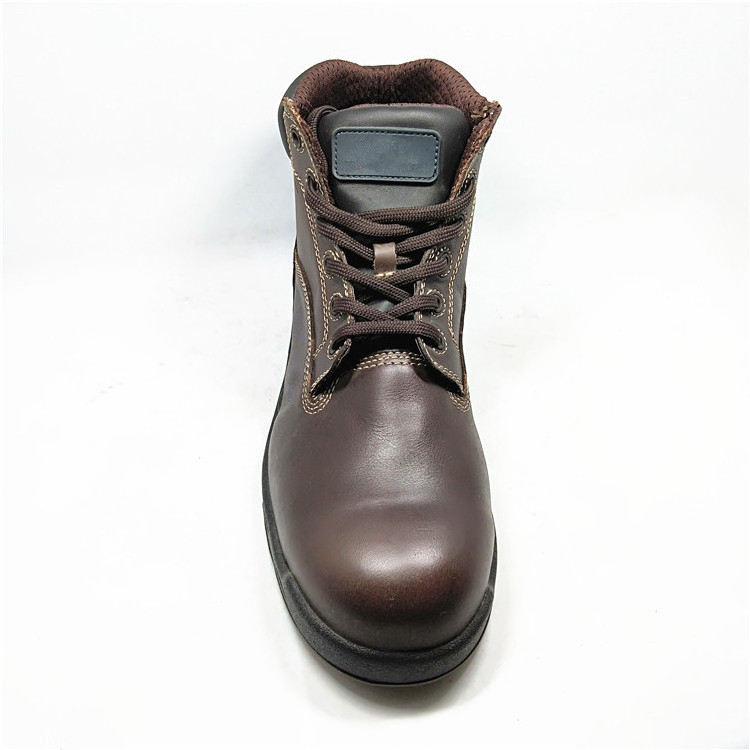 Euro high cut steel toe safety shoes boots security work for men