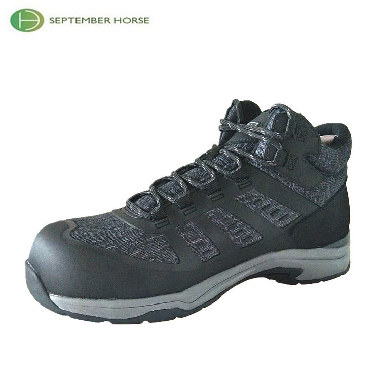 Steel toe work safety insulated shoes electrical rubber boots for men