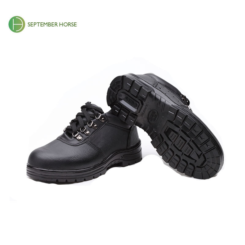 CE Approved Metal Leather Men Safety Shoes HRO Heat Resistant Rubber Sole Industrial 6 inch nubuck boots steel toe